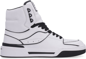 New Roma leather mid-top sneakers-1